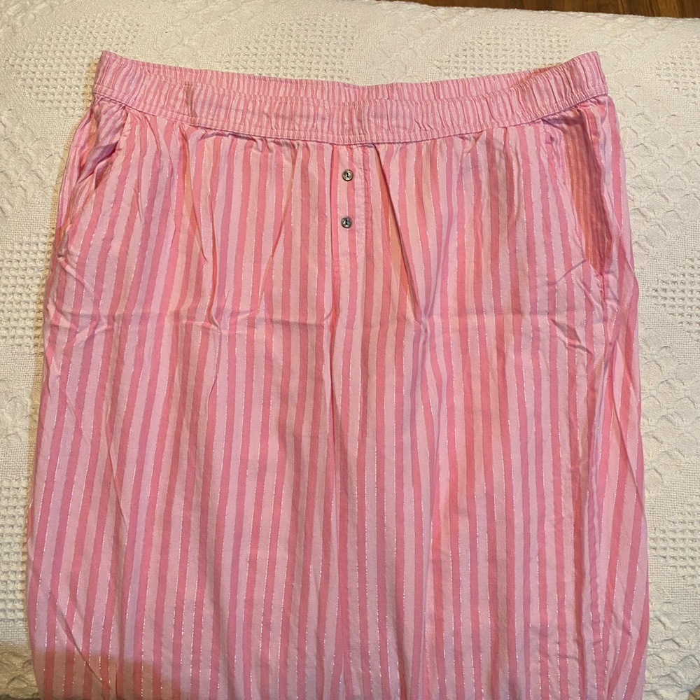 Victoria's Secret pink striped pajama pants